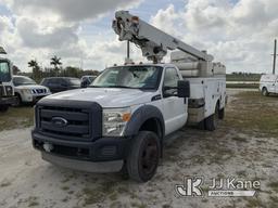 (Westlake, FL) Altec AT200-A, Telescopic Non-Insulated Bucket Truck mounted behind cab on 2012 Ford