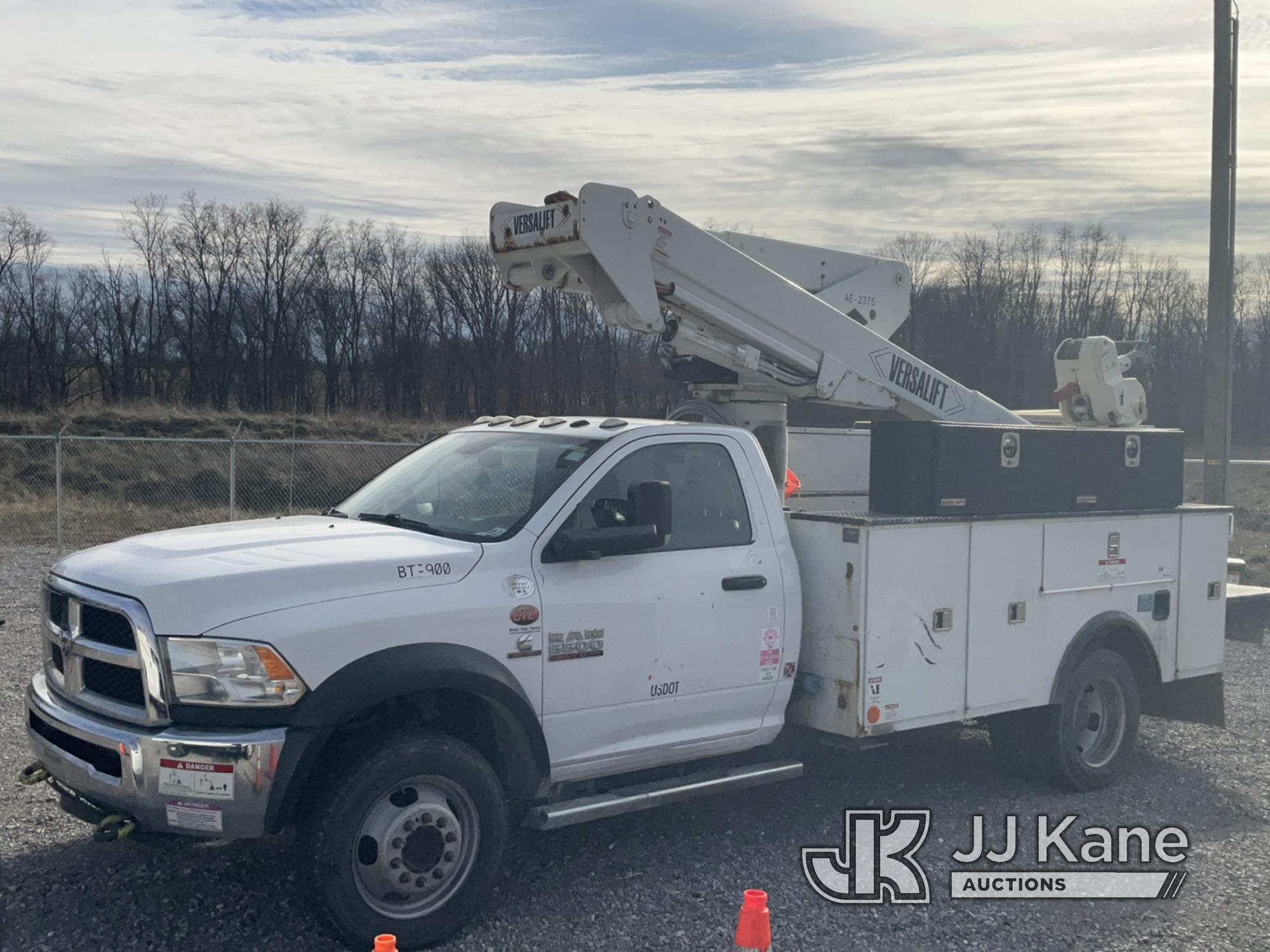 (Verona, KY) Versalift VST40i, Articulating & Telescopic Bucket Truck mounted behind cab on 2016 RAM