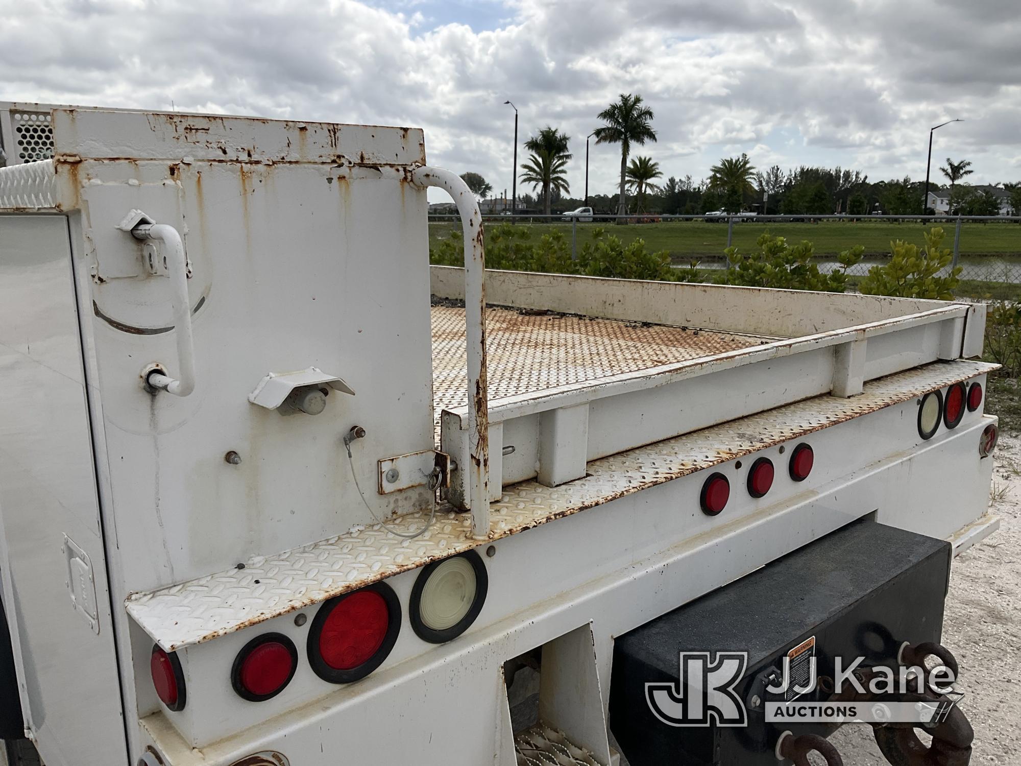 (City Of Westlake, FL) 2016 Ford F550 URD/Flatbed Truck Runs & Moves, Body Rust) (FL Residents Purch