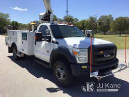 (Ocala, FL) Altec AT40G, Articulating & Telescopic Bucket Truck mounted behind cab on 2016 Ford F550