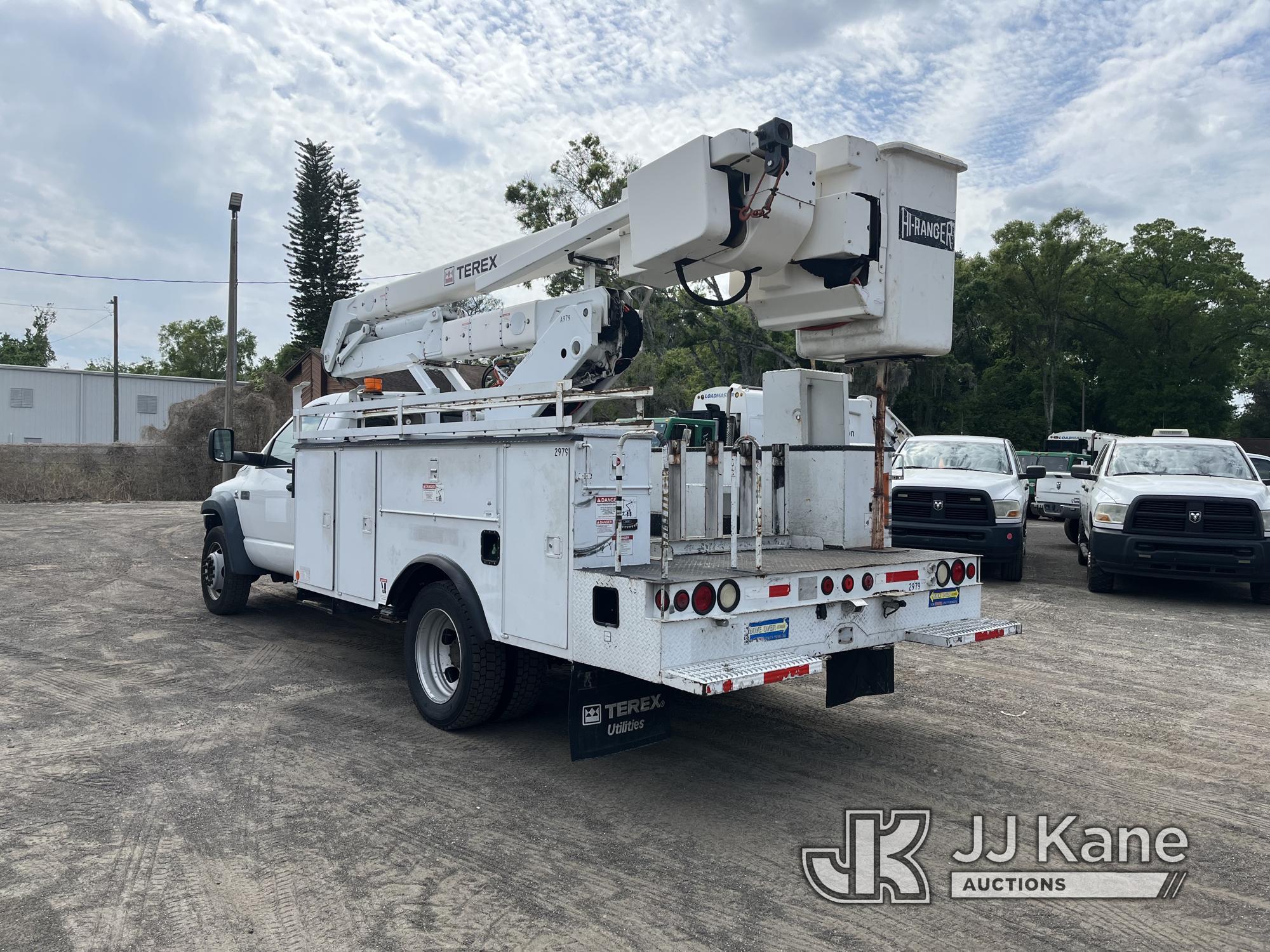 (Tampa, FL) HiRanger HR37-M, Material Handling Bucket Truck center mounted on 2009 Sterling Bullet S