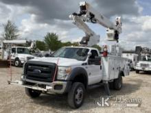 Altec AT40-MH, Articulating & Telescopic Material Handling Bucket Truck mounted behind cab on 2016 F