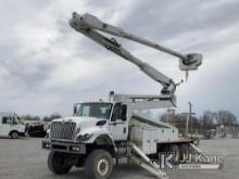 Altec AM900-E100, Double-Elevator Bucket Truck rear mounted on 2014 International 7400 6x6 Flatbed/U