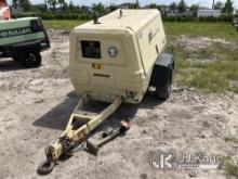 (Westlake, FL) 2010 Doosan/Ingersoll Rand P185WJD Portable Air Compressor, trailer mtd No Title)(Tow