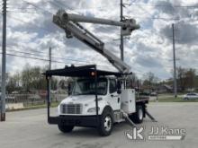 (Verona, KY) Altec LR7-58RM, Over-Center Bucket Truck rear mounted on 2018 Freightliner M2 Flatbed/U