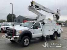 Altec AT40-MH, Articulating & Telescopic Material Handling Bucket Truck mounted behind cab on 2016 F