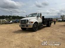 2010 Ford F750 Service Truck Runs & Moves) (Jump to Start) (2nd,4th,6th Gear and Reverse Do Not Work