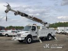 Altec DM47-BR, Digger Derrick rear mounted on 2010 Freightliner M2-106 Utility Truck Runs, Moves & U