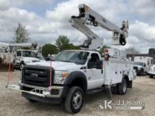 Altec AT40-MH, Articulating & Telescopic Material Handling Bucket Truck mounted behind cab on 2016 F