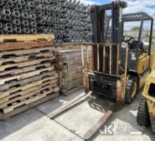 Yale GLP050RFNUAE086 Pneumatic Tired Forklift Runs and Operates,  Does Not Move Forward or Reverse, 