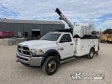 2018 RAM 5500 4x4 Mechanics Truck Runs, Moves, Crane & Air Compressor Operates