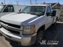 2009 Chevrolet Silverado 2500HD Service Truck Starts & Runs, Jump To Start) (Does Not Move Due to Fl