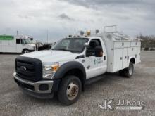 (Verona, KY) 2014 Ford F550 4x4 Service Truck Runs & Moves) (Duke Unit) (All Seller Logos Will Be Re