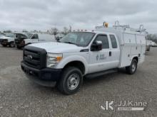 2014 Ford F350 4x4 Extended-Cab Enclosed Service Truck Runs & Moves) (Rust Damage) (Duke Unit