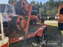 1993 Hycaloader TCF-51T Bull Wheel Tensioner Reel Trailer Rust Damage