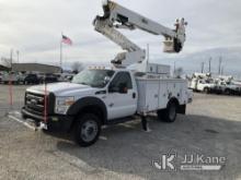 Altec AT40-MH, Articulating & Telescopic Material Handling Bucket Truck mounted behind cab on 2016 F