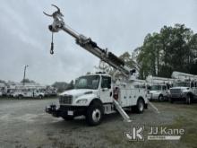 (Roxboro, NC) Altec DC47-TR, Digger Derrick rear mounted on 2019 Freightliner M2 106 4x4 Utility Tru