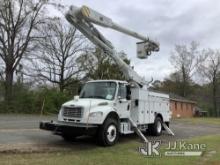 Altec AM855, Over-Center Material Handling Bucket Truck rear mounted on 2013 Freightliner M2 106 Uti