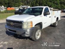 2011 Chevrolet Silverado 2500HD 4x4 Service Truck, Municipal Owned Runs & Moves) (Minor Body Damage.