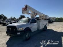 Terex TL37M, Articulating & Telescopic Material Handling Bucket Truck mounted behind cab on 2015 RAM