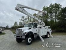 Altec AA55-MH, Material Handling Bucket Truck rear mounted on 2017 International 7300 4x4 Utility Tr