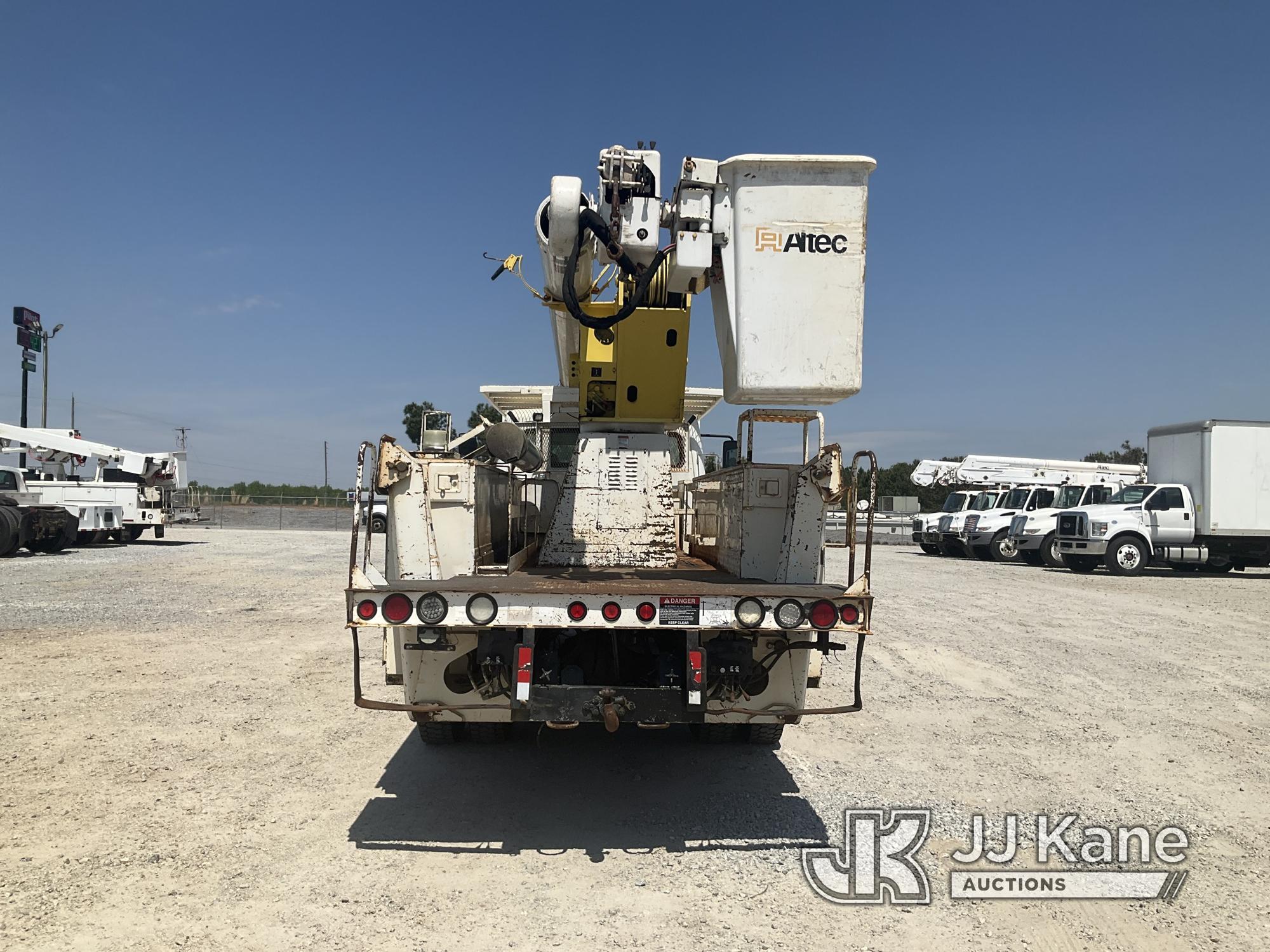 (Villa Rica, GA) Altec AM755H, Over-Center Material Handling Bucket rear mounted on 2006 Freightline