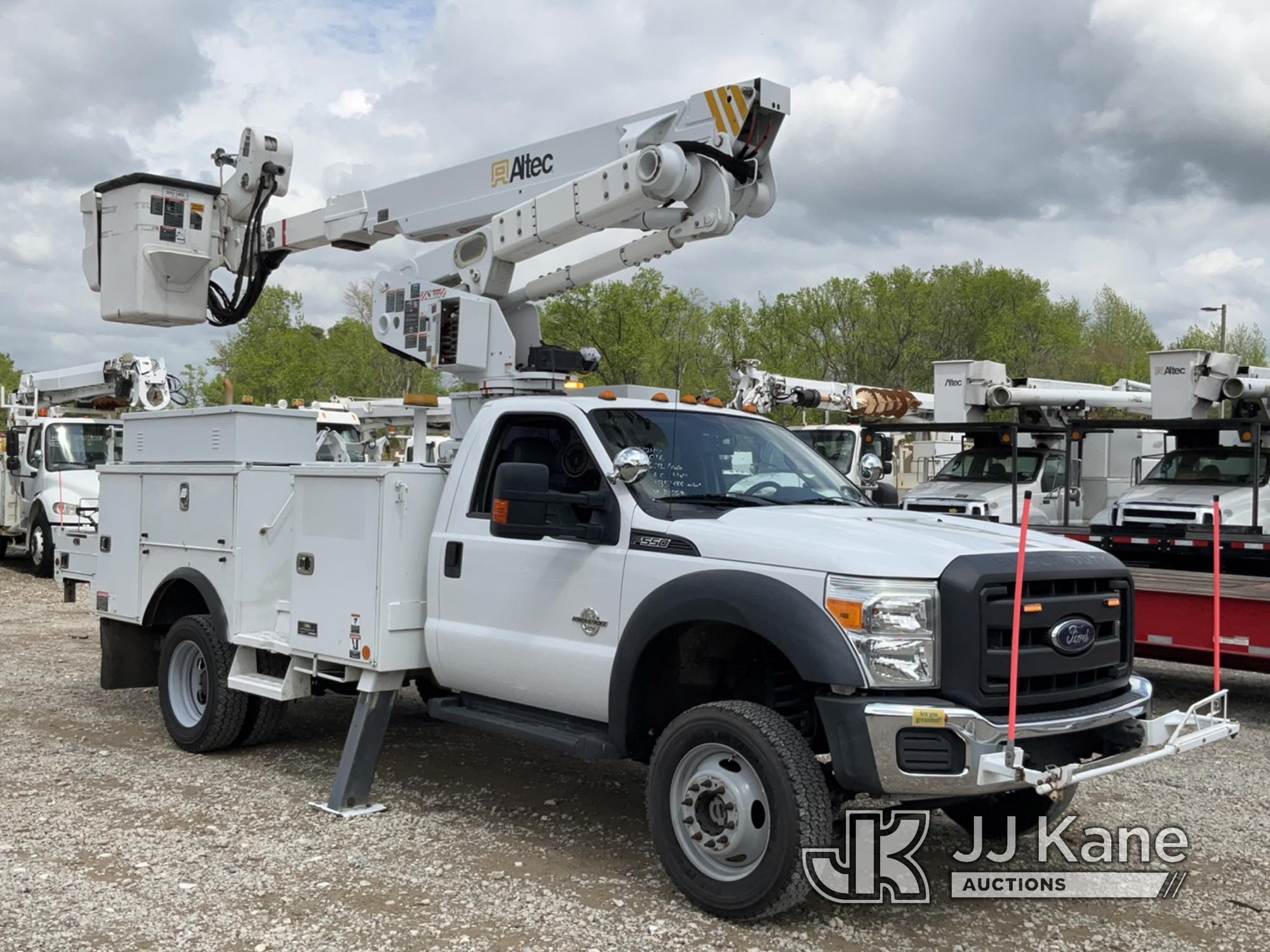 (Charlotte, NC) Altec AT40-MH, Articulating & Telescopic Material Handling Bucket Truck mounted behi