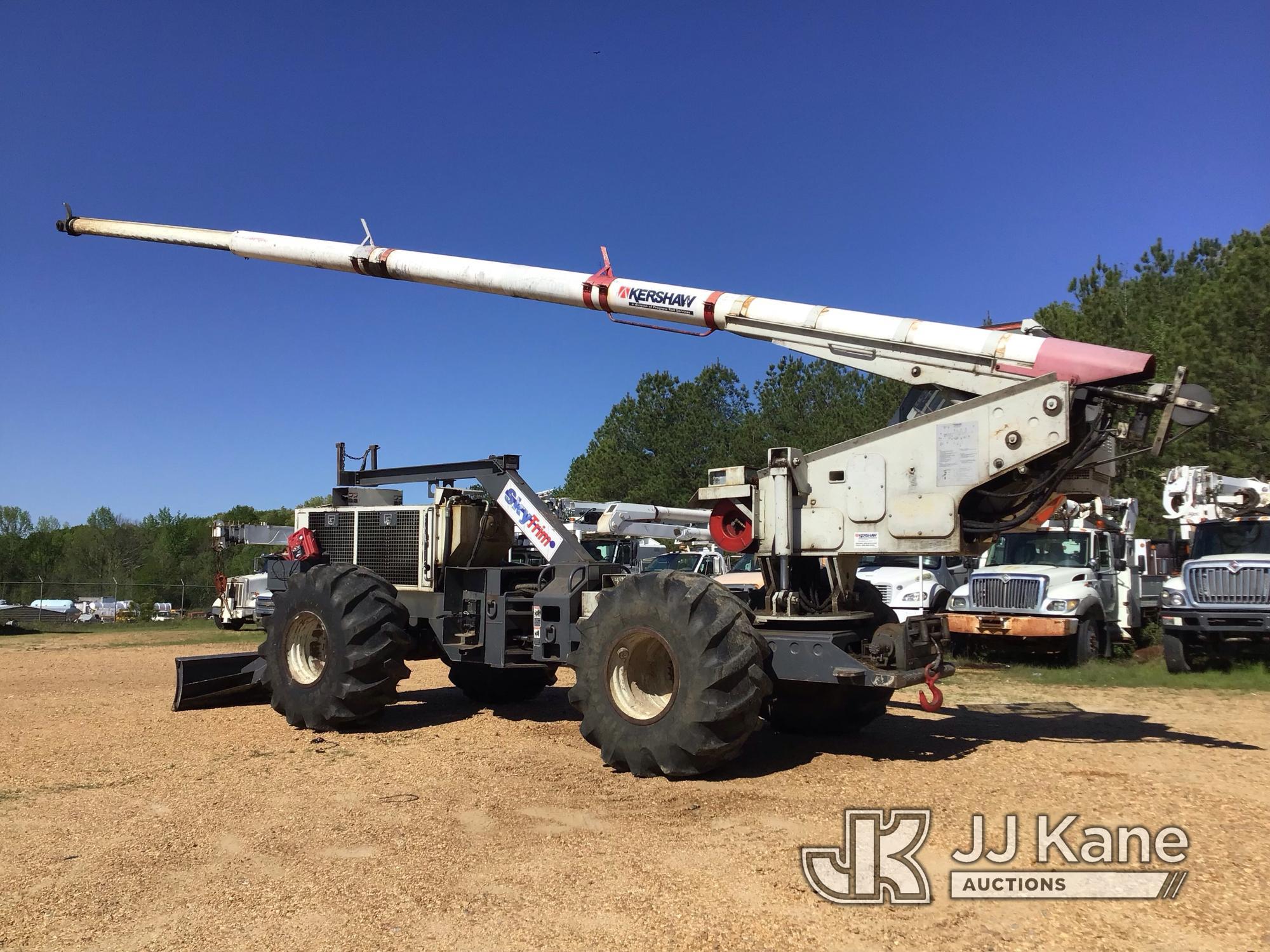 (Byram, MS) 2017 Kershaw SkyTrim 75G2 Articulating Rubber Tired Tree Saw Jump to Start, Keys Missing