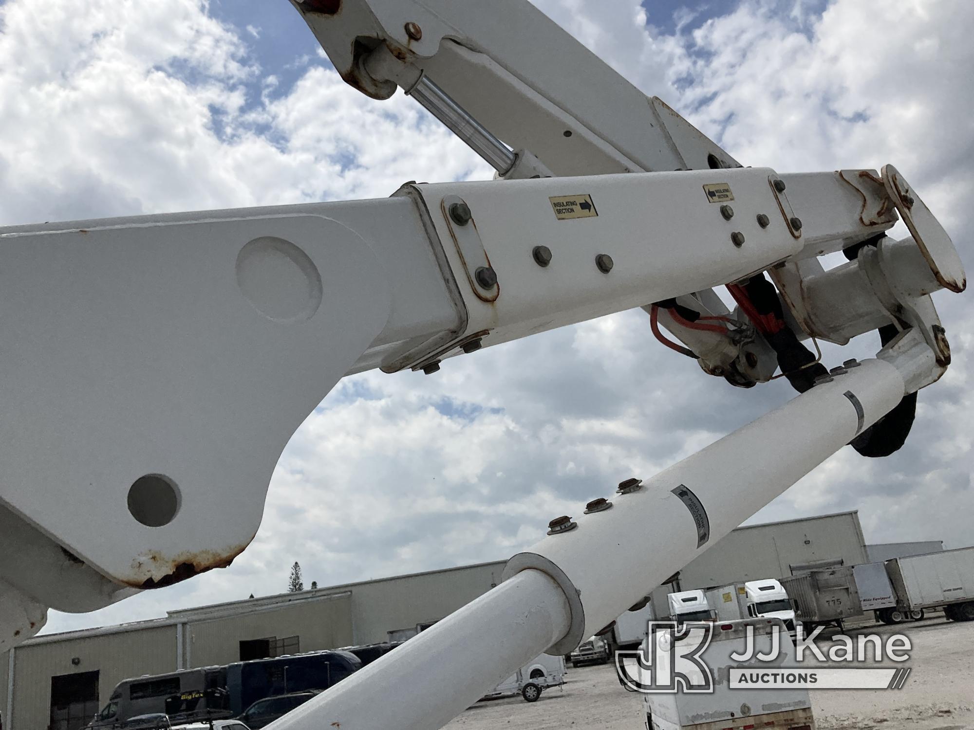 (Westlake, FL) Altec AT40G, Articulating & Telescopic Bucket Truck mounted behind cab on 2017 Ford F