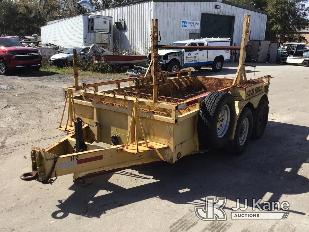 (Ocala, FL) 1999 Crosley T/A Reel/Material Trailer, 12ft x 7ft Good Condition, Towable