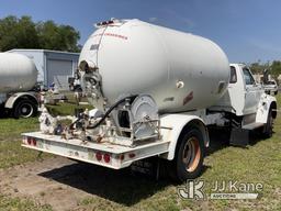 (Tampa, FL) 1997 Ford F700 Tank Truck, Tank has been Purged Clean Not Running, Turns Over, Will Not