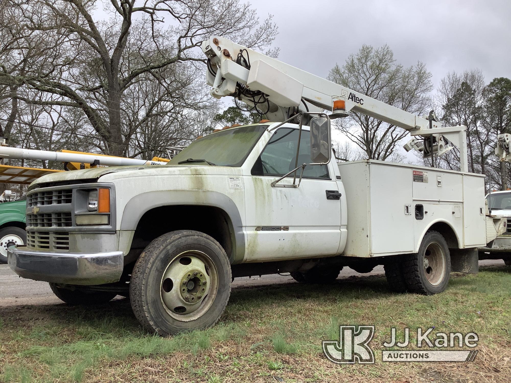 (Graysville, AL) Altec AT200-A, Telescopic Non-Insulated Bucket Truck mounted behind cab on 1994 Che