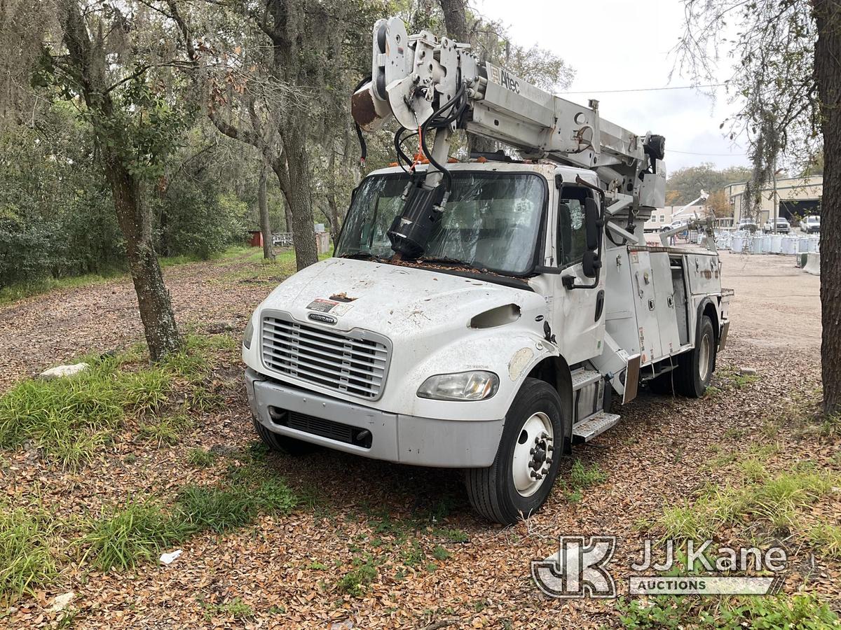 (Seffner, FL) Altec DM45B TR, Digger Derrick rear mounted on 2018 Freightliner M2 106 Utility Truck