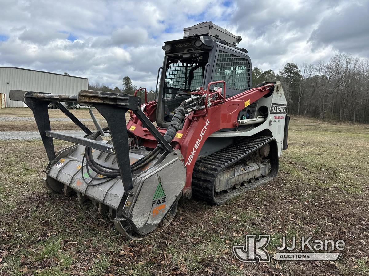 (Wakefield, VA) 2021 Takeuchi TL12R2HC High Flow Crawler Shredder/Mulcher Runs and Moves