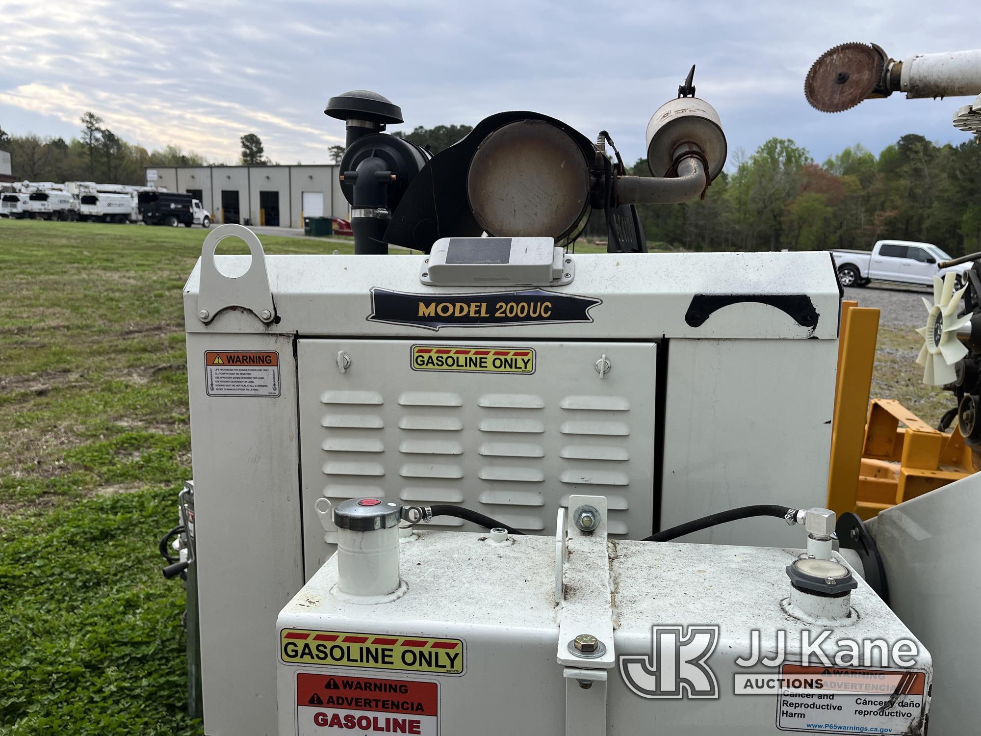 (Wakefield, VA) 2021 Bandit Industries 200UC Chipper (12in Disc), trailer mtd No Title) (Runs and Op