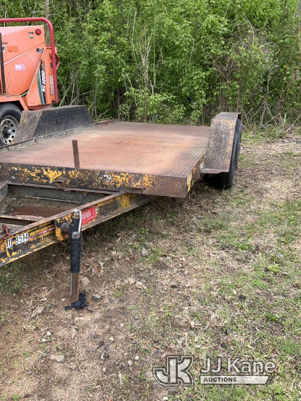 (Florence, SC) 1989 Hudson T/A Tilt Deck Tagalong Equipment Trailer