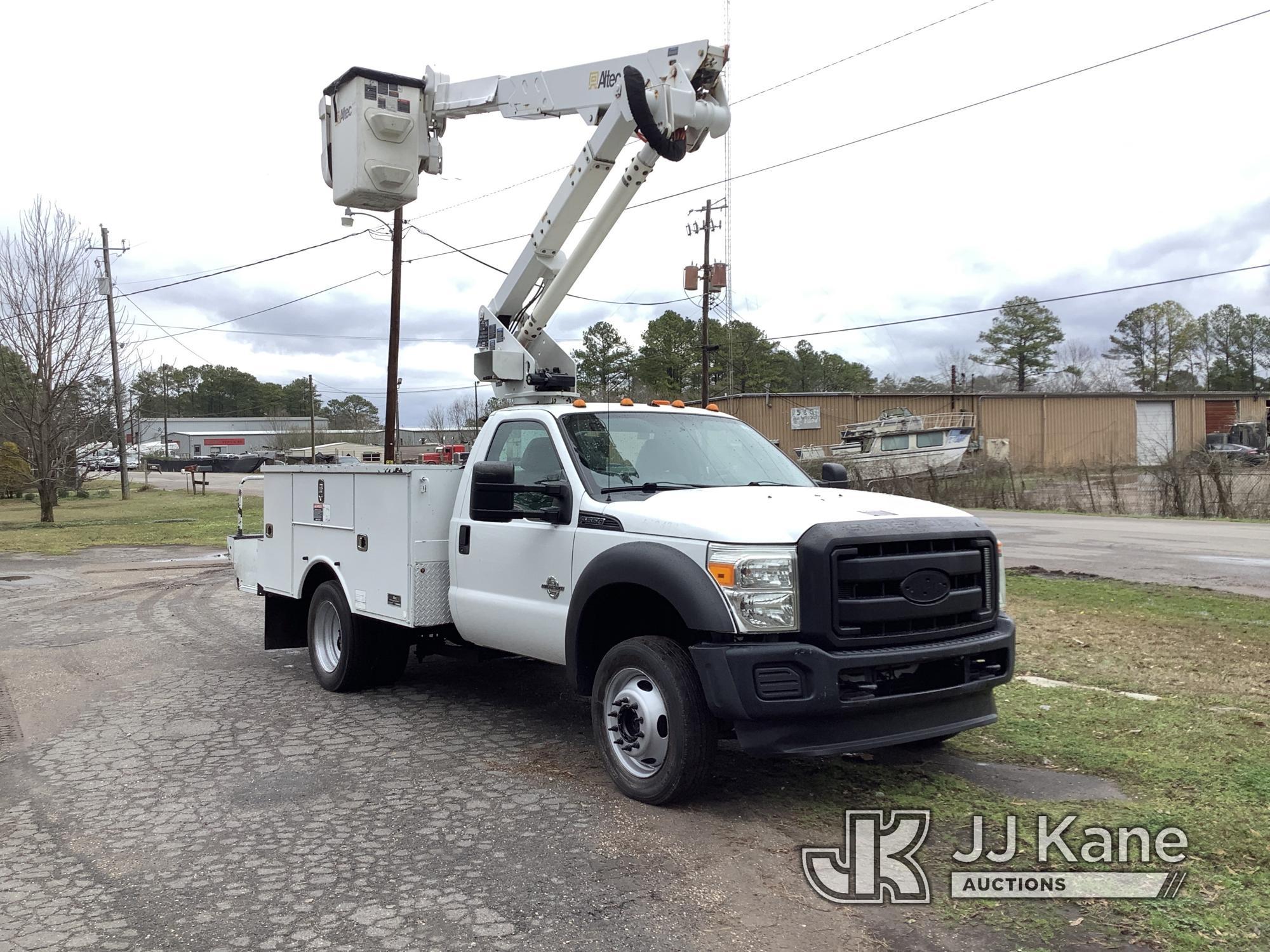 (Graysville, AL) Altec AT37G, Articulating & Telescopic Bucket Truck mounted behind cab on 2016 Ford