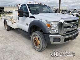 (City Of Westlake, FL) 2016 Ford F550 URD/Flatbed Truck Runs & Moves, Body Rust) (FL Residents Purch