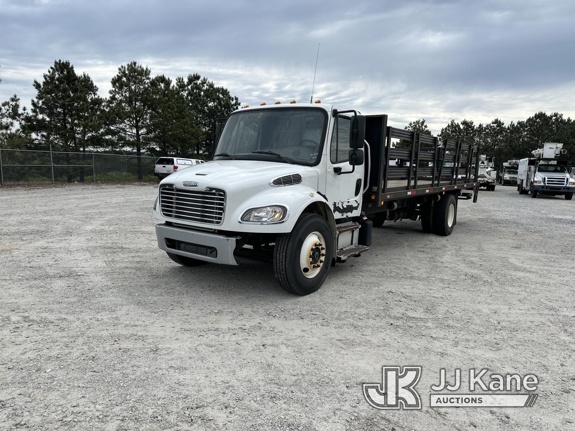 (Villa Rica, GA) 2014 Freightliner M2 106 Stake Truck Runs & Moves) (Jump To Start, Check Engine Lig