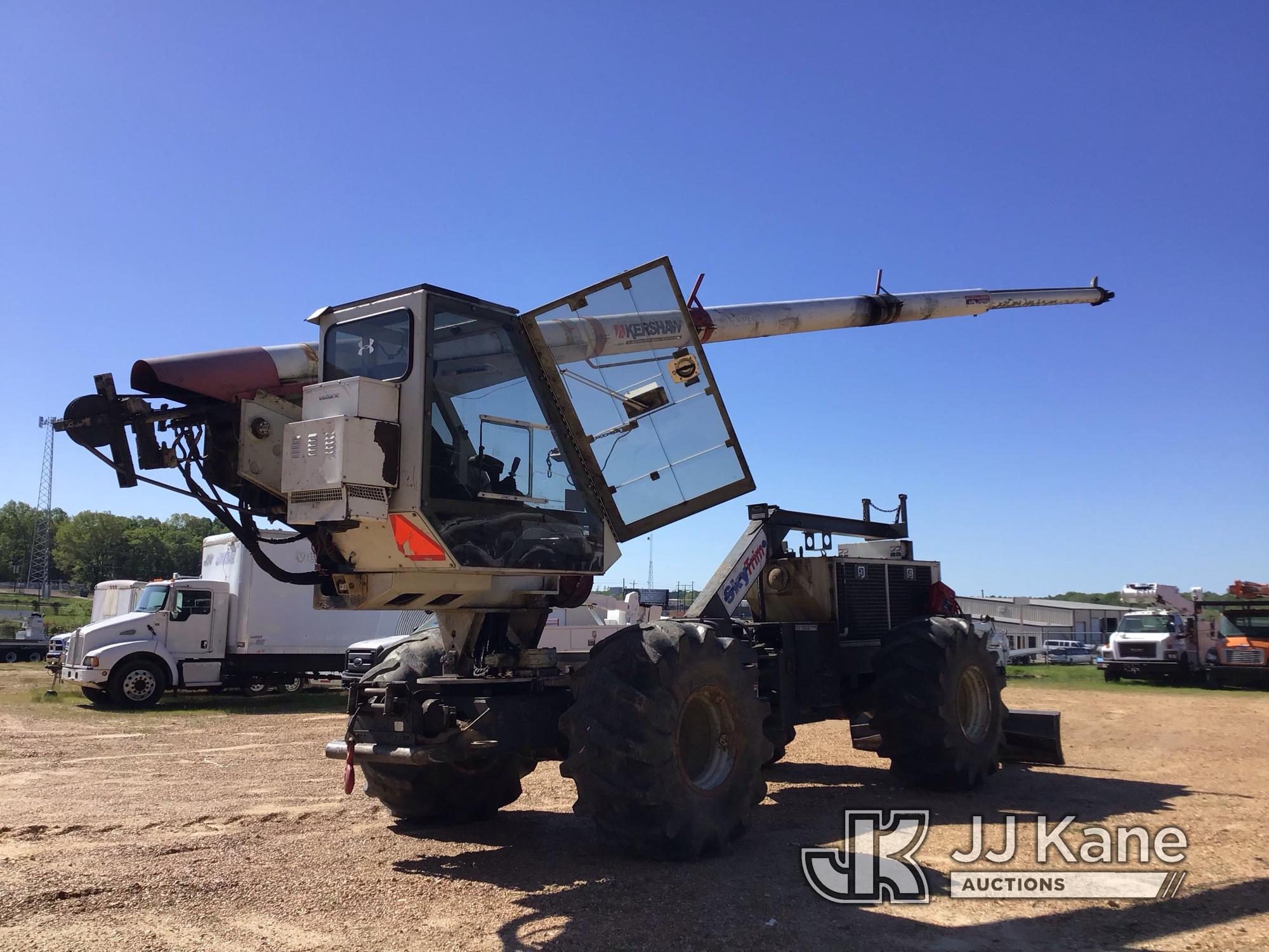 (Byram, MS) 2017 Kershaw SkyTrim 75G2 Articulating Rubber Tired Tree Saw Jump to Start, Keys Missing