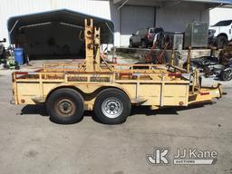 (Ocala, FL) 1999 Crosley T/A Reel/Material Trailer, 12ft x 7ft Good Condition, Towable