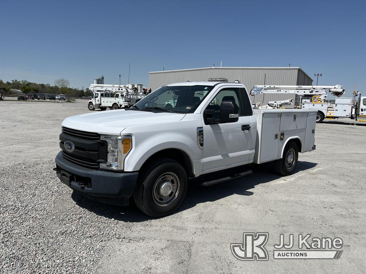 (Chester, VA) 2017 Ford F250 Service Truck, (Southern Company Unit) Runs & Moves) (Check Engine Ligh