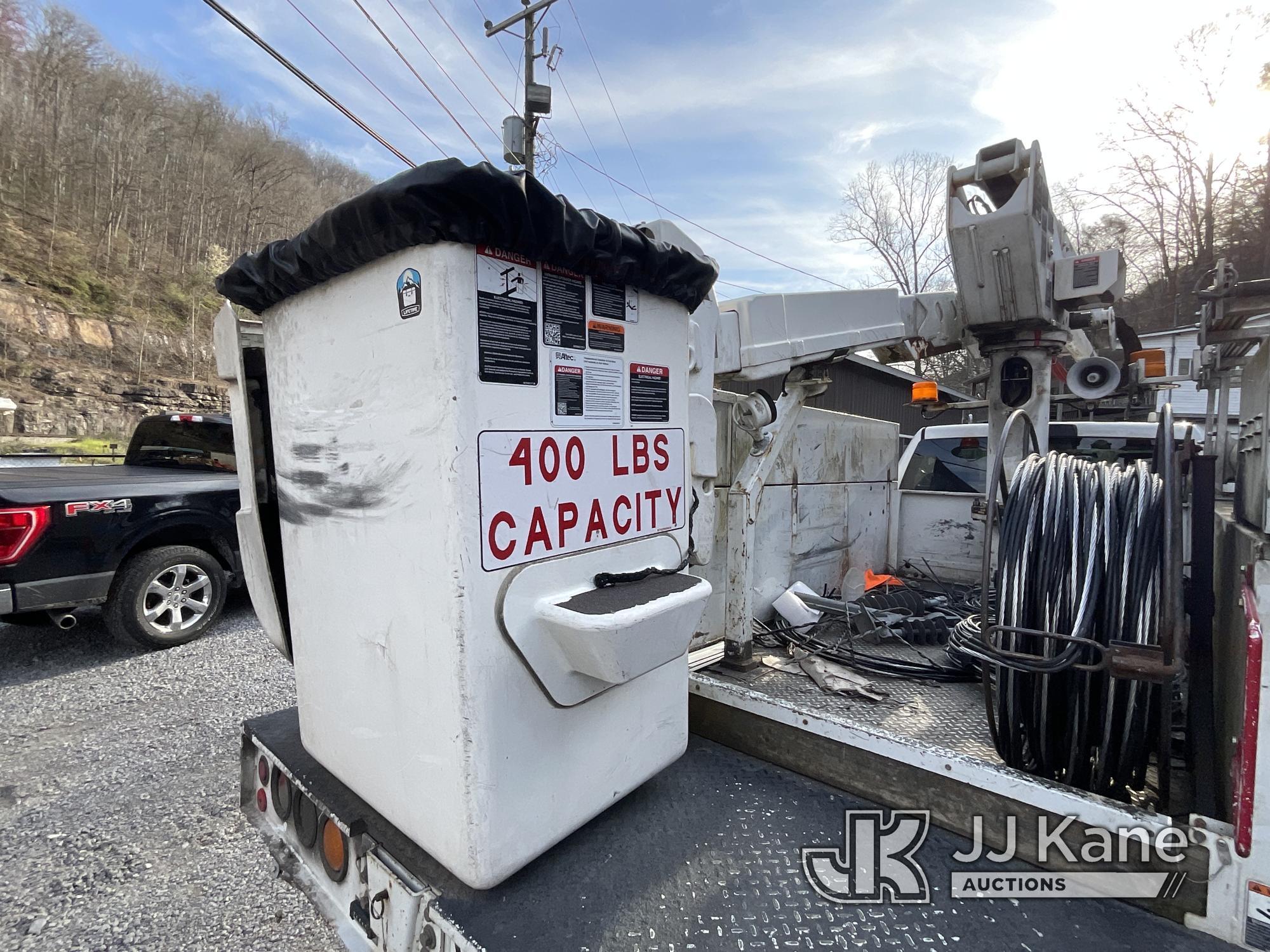 (Hanover, WV) Altec AT37G, Articulating & Telescopic Bucket Truck mounted behind cab on 2015 RAM 550