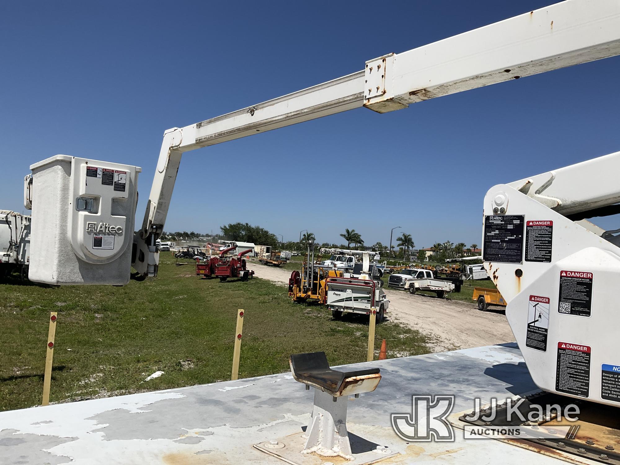 (Westlake, FL) Altec AT248F, Articulating & Telescopic Non-Insulated Bucket Truck center mounted on