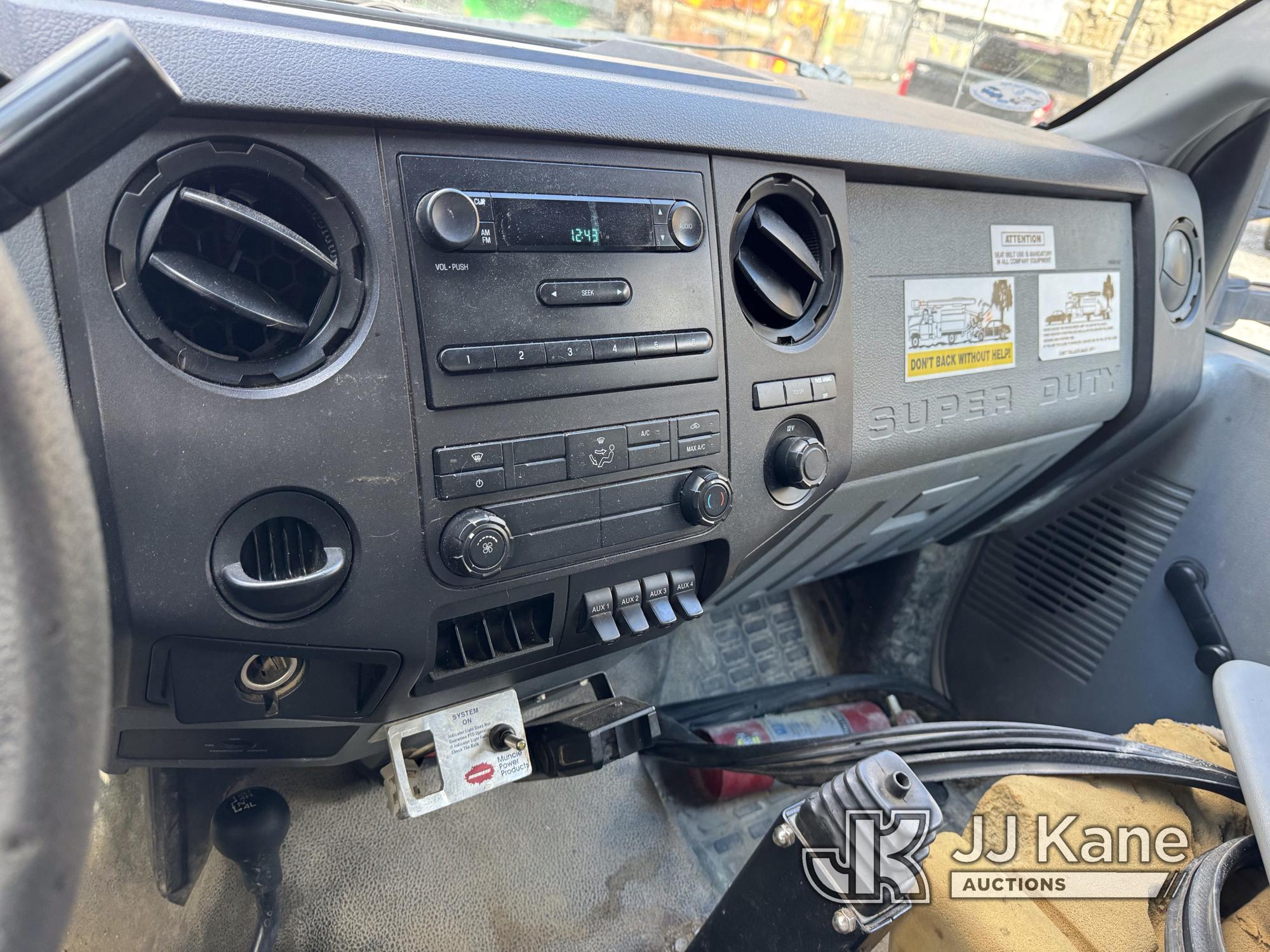 (Hanover, WV) 2011 Ford F450 4x4 Spray Truck Runs with Jump) (Moves in 4x4 Only, Rear Axle Disassemb