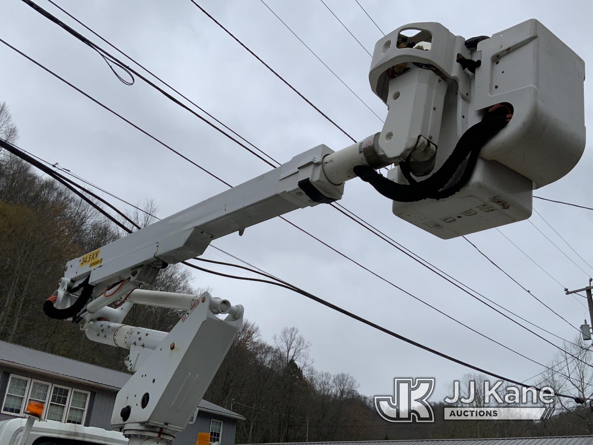 (Hanover, WV) Altec TA40, Articulating & Telescopic Bucket Truck mounted behind cab on 2013 Internat