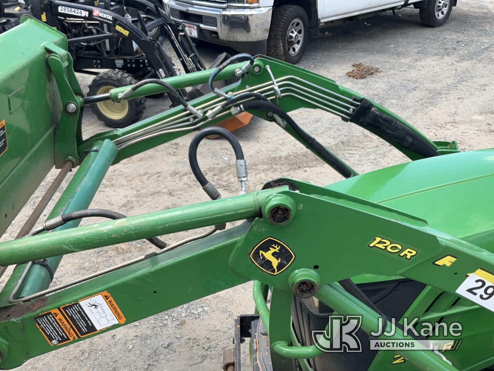 (Charlotte, NC) 2020 John Deere 2025R MFWD Mini Tractor Loader Backhoe Runs, Moves & Operates