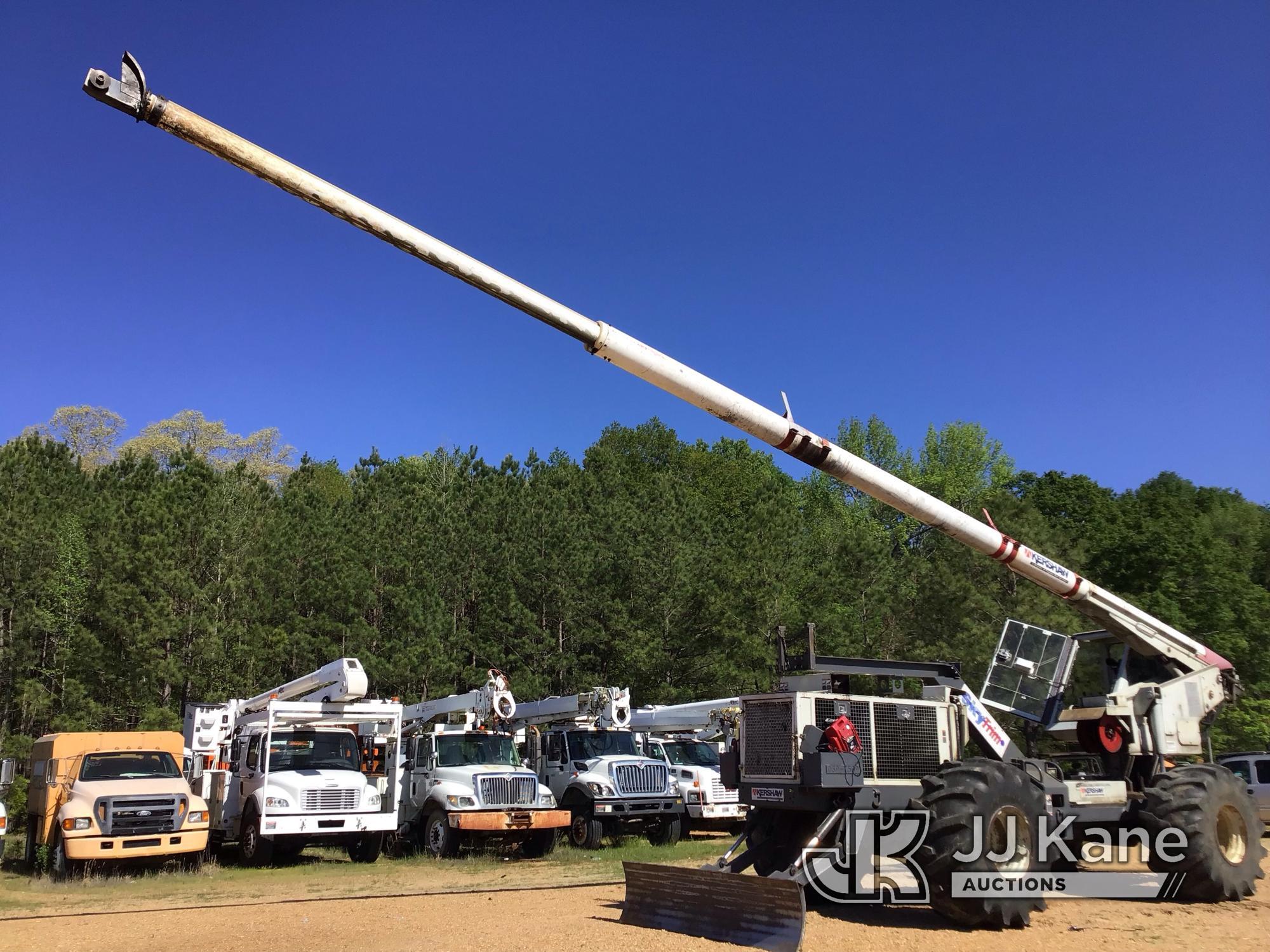 (Byram, MS) 2017 Kershaw SkyTrim 75G2 Articulating Rubber Tired Tree Saw Jump to Start, Keys Missing