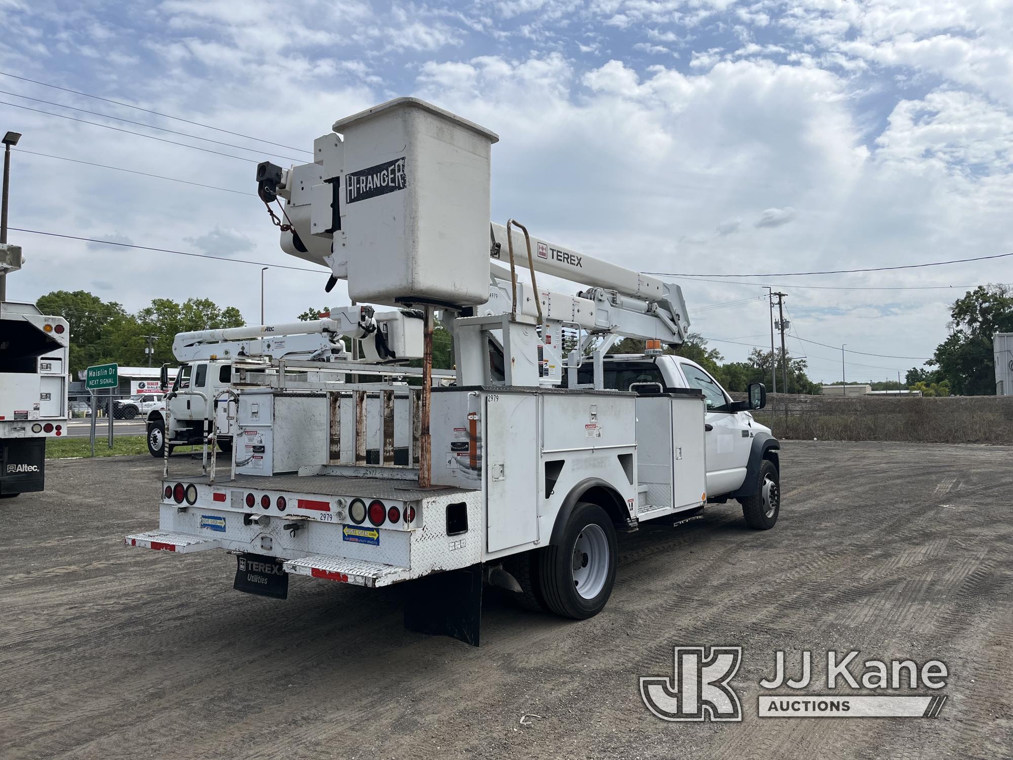 (Tampa, FL) HiRanger HR37-M, Material Handling Bucket Truck center mounted on 2009 Sterling Bullet S