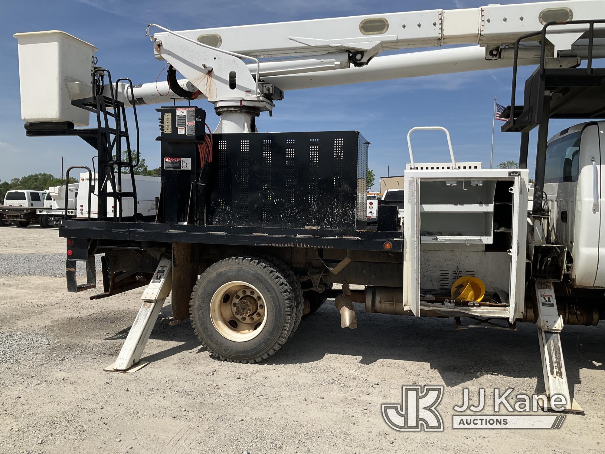 (Villa Rica, GA) Altec LRV-60E70, Over-Center Elevator Bucket Truck rear mounted on 2013 Ford F750 E